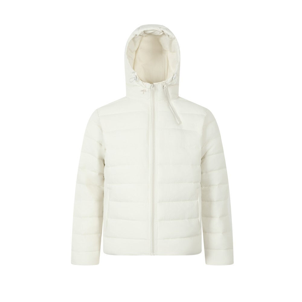 Vintage Double-Zip Asymmetrical Hooded Puffer Jacket